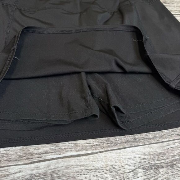 Tangerine Women's Black Athletic Mini Skirt S SM Small Zipper Pocket Mid Rise - Picture 4 of 12
